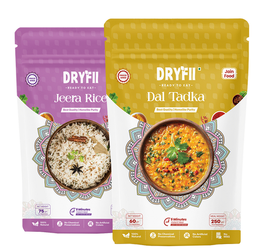 Jain Dal tadka rice